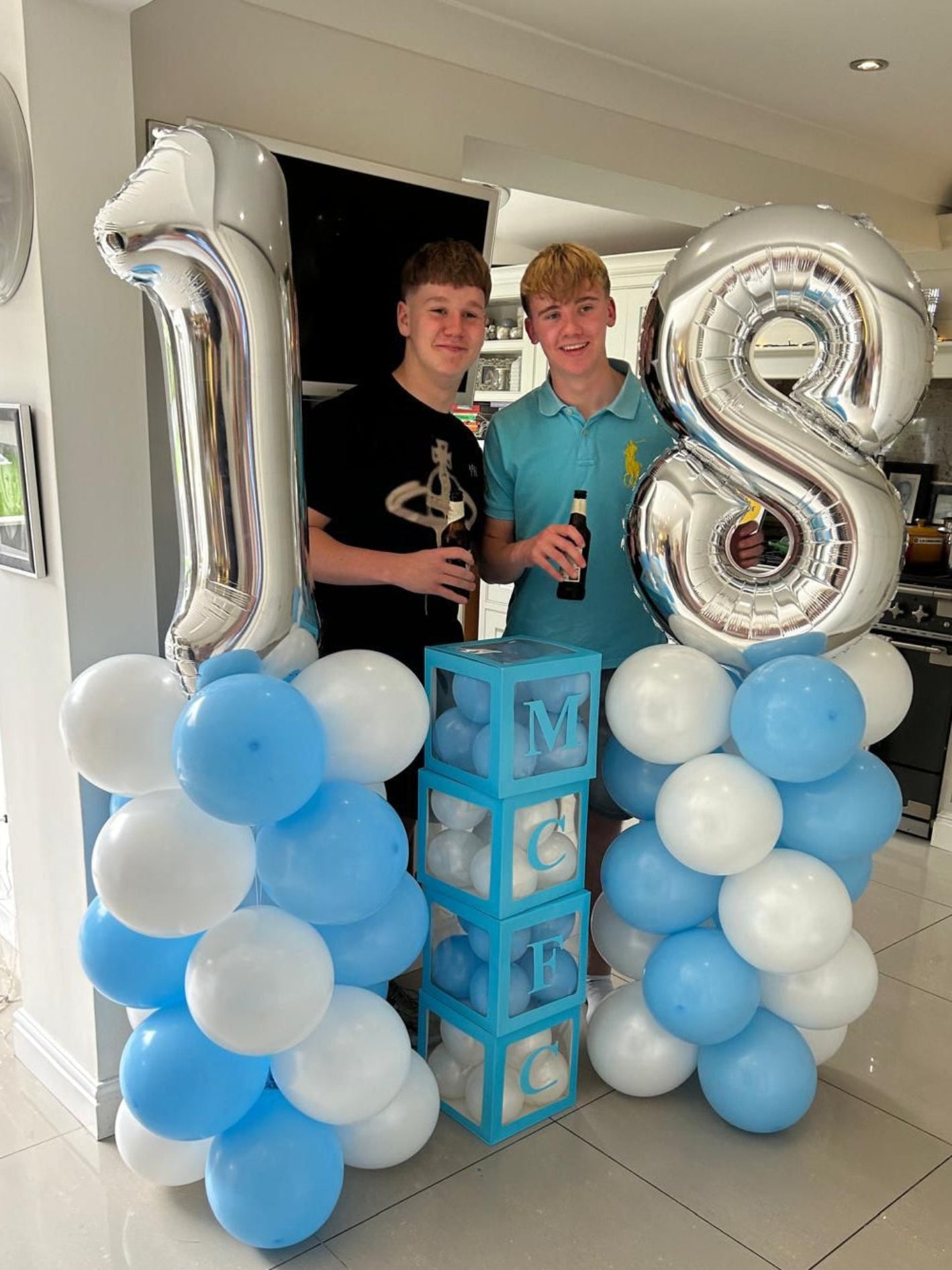 Blue Birthday Balloons Package