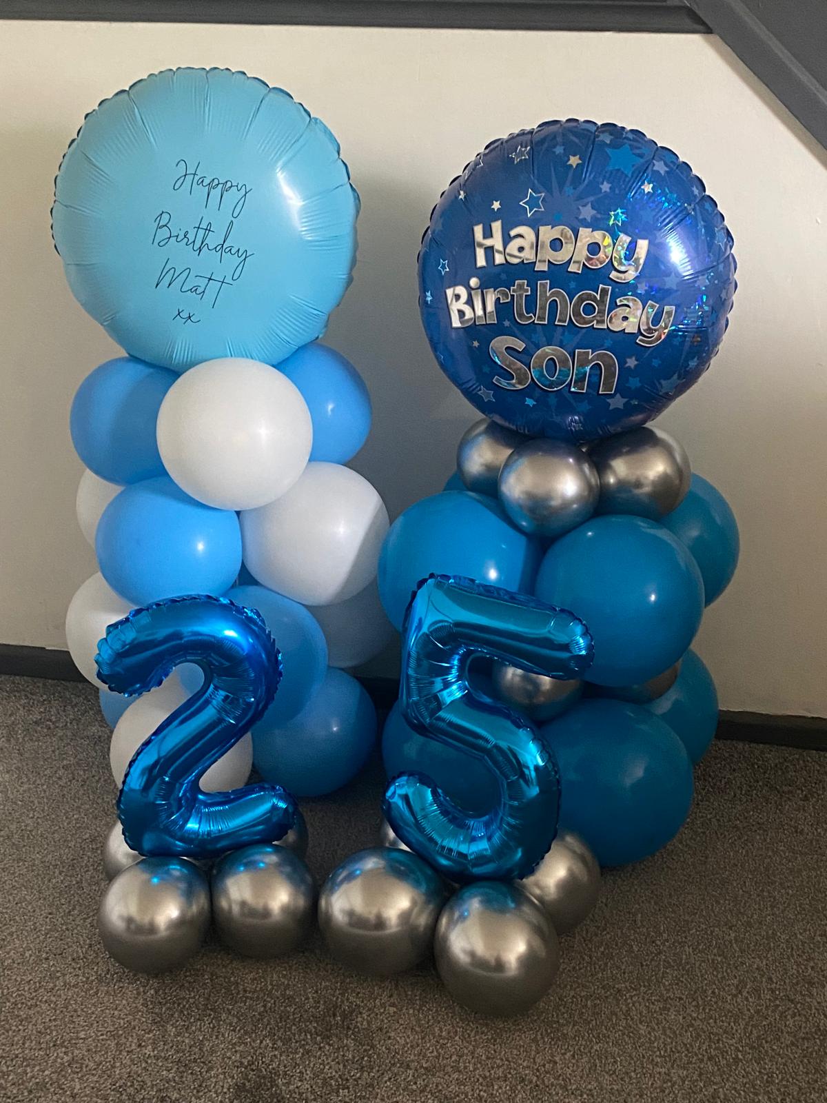 Blue Birthday Balloons Package