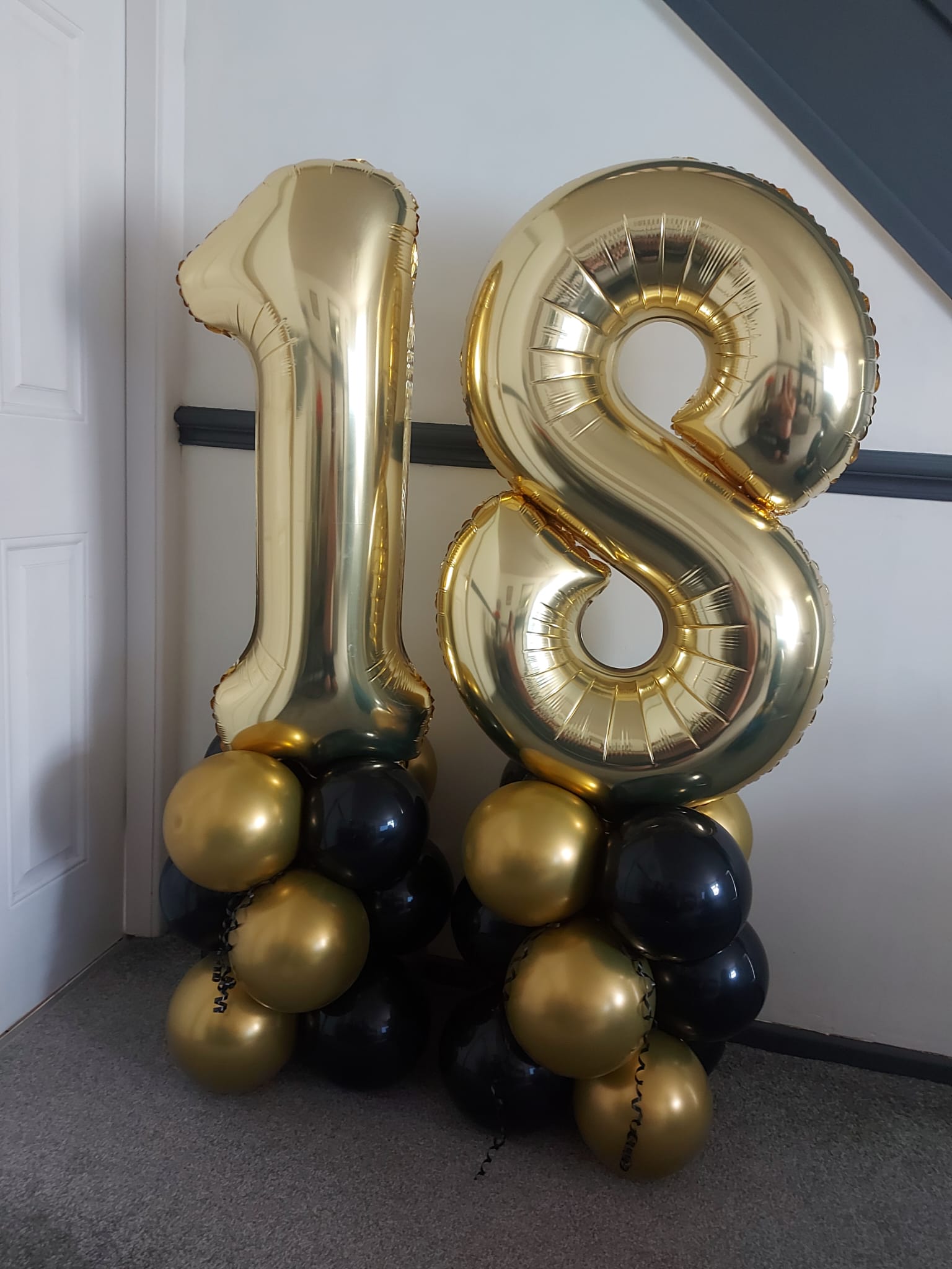 Gold Birthday Balloons Package